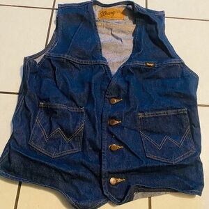 Wrangler vintage Dark Blue Denim Vest